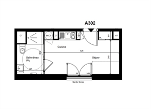 appartement à la vente -   22190  PLERIN, surface 20 m2 vente appartement - UBI387904598